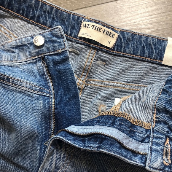 Free People We The Free Come As You Are Denim Maxi Skirt Size 4 Mid Rise NWT - Picture 10 of 14